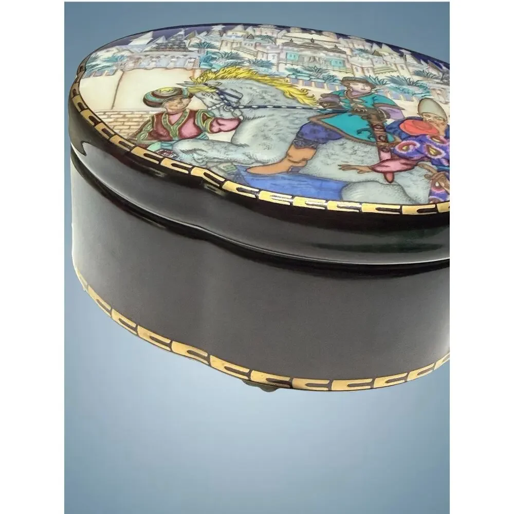 Heinrich Villeroy Boch Firebird Trinket Box W Germany LE